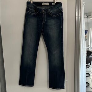 BKE Women's Straight Leg Jeans - Dark Blue